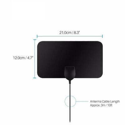 

New Digital TV Antenna 80 Miles Range Indoor Amplifier HDTV 1080P 4K Signal Booster