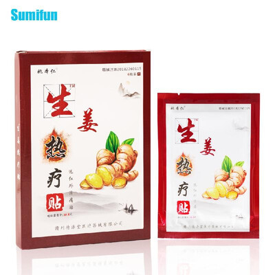 

Sumifun 6Pcsbox Ginger Heat Patches Hyperthermia Therapy Hot Natural Plant Extraction Dispel Coldness Keep Warm Body Joint Pain