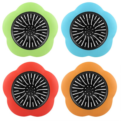 

Greensen 4PCS Flower Shaped Plastic Basin Sink Strainer Drain Stopper Kitchen Bathroom Accessories