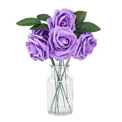 

Artificial Flowers 50pcs Real Touch Artificial Foam Roses Decoration
