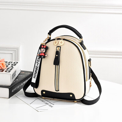 

Womens bag 2019 new bag PU leather Korean womens bag college wind slung shoulder shoulder bag