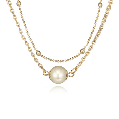

Tocona Fashion Boho Multilayer Simulated Pearl Choker Necklace For Women Accessories Gold Choker Collier Femme 6374