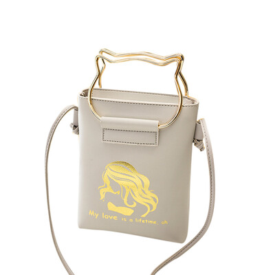 

Tailored Women Fashion Solid Color Cat Zipper Shoulder Bag Coin Bag Phone Bag Black