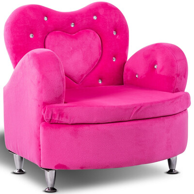 

Soft Velvet Armrest Couch Toddler Sofa