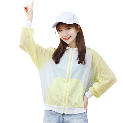 

Cute Hooded Cartoon Sun Protection Clothing Girl 2019 New Student Loose Cute Thin Section Sunscreen Coat