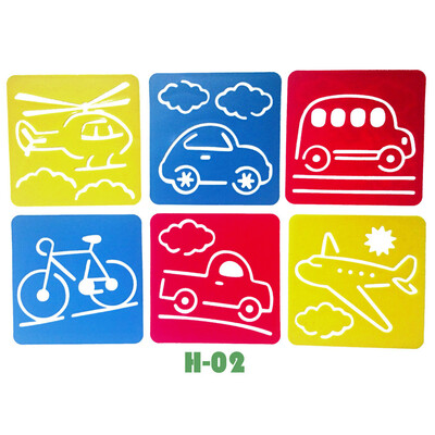 

Tailored Cartoon Drawing Stencil Set Kids Educational Toy DIY Toy Hollow Painting Pattern