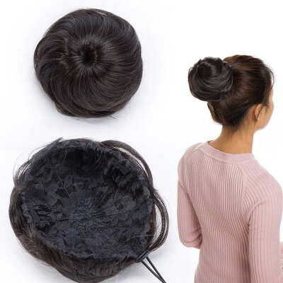 

Messy Hair Bun Chignons Synthetic Hair Extensions Wavy Updo Scrunchy Hairpieces