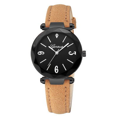 

Top Brand Rose Gold Luxury High Quality Casual Geneva Leather Strap Women Watches Bracelet Ladies Clock Hour Quartz Watch 233