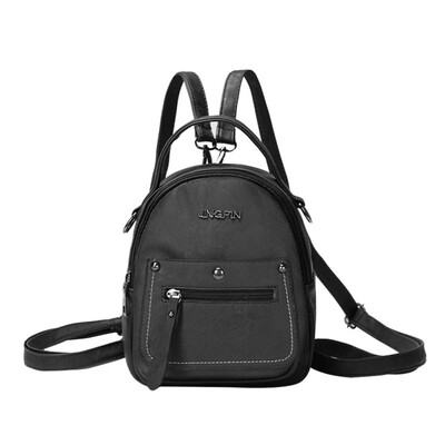 

Fashion Women Leather Small Backpacks High Quality Soft Mini Shoulder Bags for Teenage Girl School Bags FemaleBackpacks