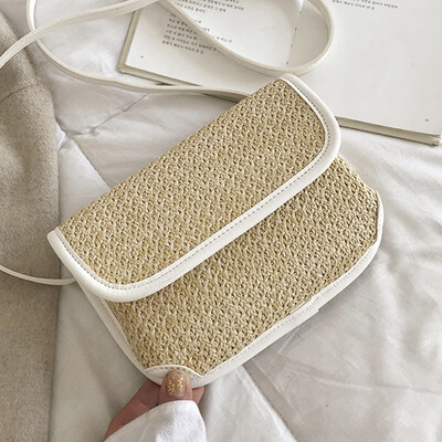

Straw style small bag girl 2019 new Chaohan version 100 lap oblique cross bag girl single shoulder girl bag