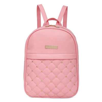 

Fashion Women PU Leather Backpack Casual Bead Travel School Backpack