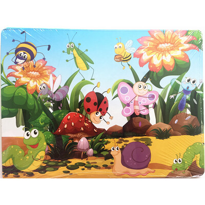 

Tailored Wooden Animal Puzzle Jigsaw Blocks Kid Learing Educational Toy