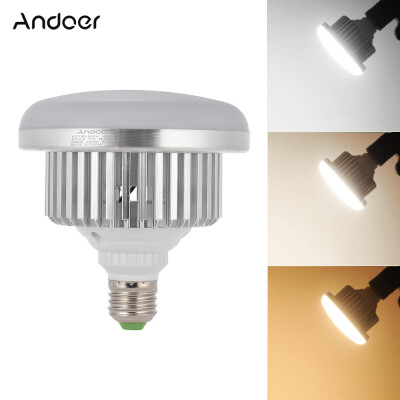 

Andoer E27 40W Energy Saving LED Bulb Lamp 5500K 3200K 4000K Adjustable Color Temperature Studio Photo Video Light AC185-245V