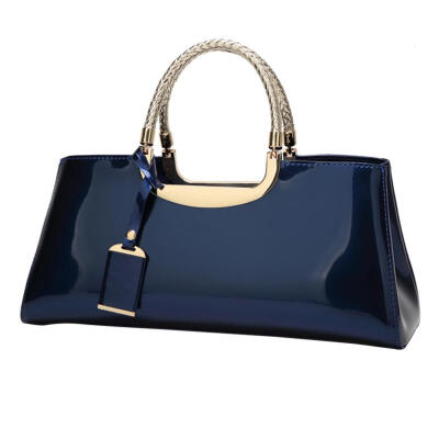 

Fashion Women Glossy Patent Clutch Handbag Casual Shoulder Top-handle Bag