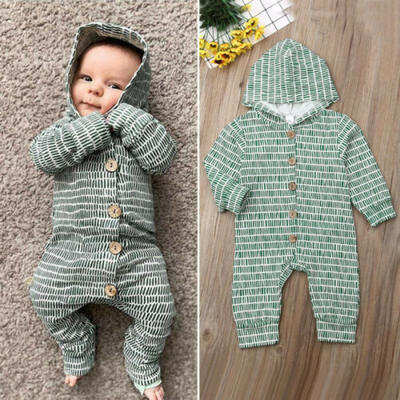 

Newborn Infant Baby Girl Boy Cotton Clothes Long Jumpsuit Romper Outfits 0-18M
