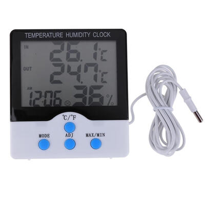

LCD Digital Humidity Tester Thermometer Indoor Outdoor Moisture Meter