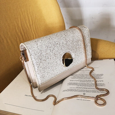 

Qiao Bani 2019 new Korean chic fashion sequins small square bag trend wild single shoulder diagonal handbags wholesale