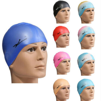 

New Unisex Durable Adult Sport Silicone Elasticity Swimming Swim Cap Bathing Hat