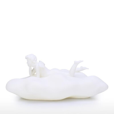 

Tooarts Juvenile Angel in the Clouds Figurine 3D Printed Sculpture Young Boy Statue with Wings Perfect Gift for Birthday or Mo