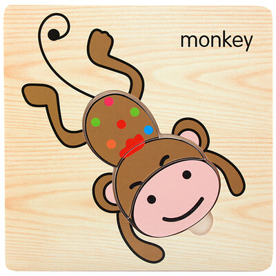 

Tailored Wooden Lovely Puzzle Educational Developmental Baby Kids Training Toy Gift