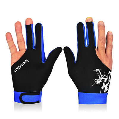 

BOODUN 1Piece Billiard Glove 3 Fingers Cue Sports Glove Men Women Billiard Shooters Right Left Interchangeable Snooker Gloves