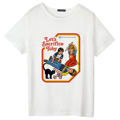 

Funny Vintage T Shirts Women Summer Plus Size Tops&Tees Round Neck Vintage Short Sleeved shirts Tumblr
