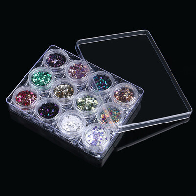

Toponeto 12 ColorSet Three Dimensional Diamond Nail Art Decoration