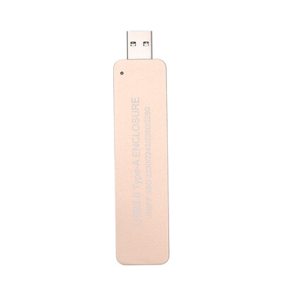 

USB30 Type-A NGFFM2 SSD Enclosure 5Gbps Faster Data Transfer Portable External Solid State Drive Support 2230224222602280