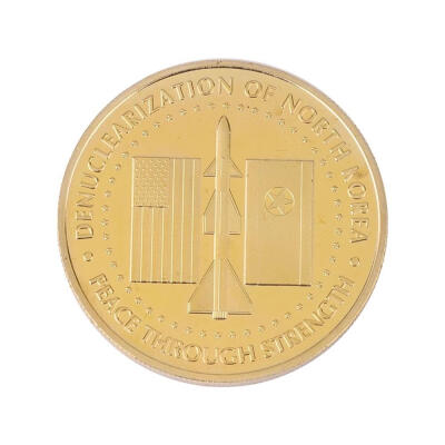 

Trump Kim Jong-Un Commemorative Coin 2018 Foreign Coins Gift Collection