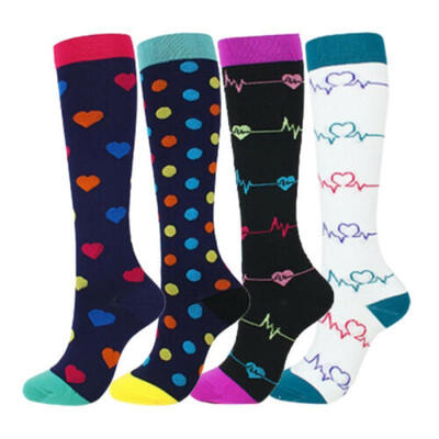 

1Pair Mens Women Compression Socks Running Medical Sports Calf Support Stockings
