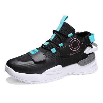 

Four mens shoes sports shoes mesh breathable shoes sports shoes tide shoes middle shoes
