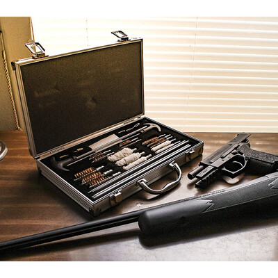 

Ktaxon 126pcs Gun Cleaning Kit Pro Universal Barrel Gun Cleaner Maintenance Toolwith Case for Pistol Rifle Shotgun Firearm
