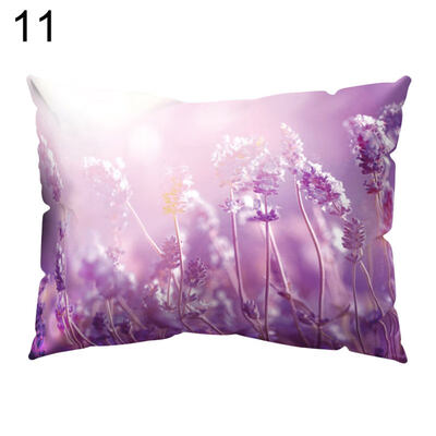 

Fresh Pillow Case Plant Flower Soft Cushion Cover Home Office Car Decoration