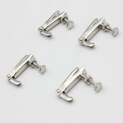 

4pcs Violin Fine Tuner Adjuster Copper Nickel Alloy Silver for 34 44 Size Violin Accessories
