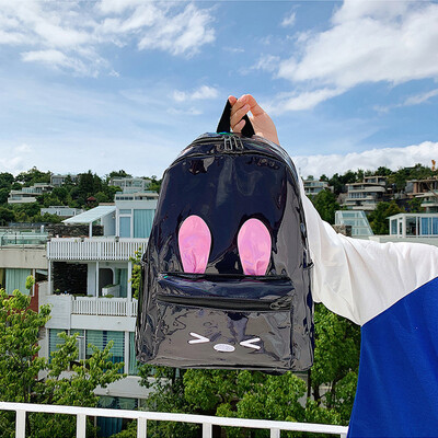 

Tailored Fashion Women Rabbit Ears Waterproof Capacity Student Backpack Travel Couple Bag