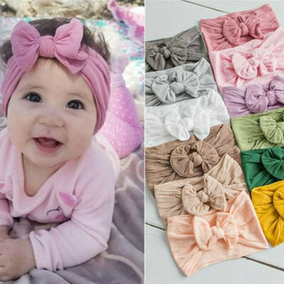 

Kids Girl Baby Toddler Bow Headband Hair Band Accessories Headwear Head Wrap