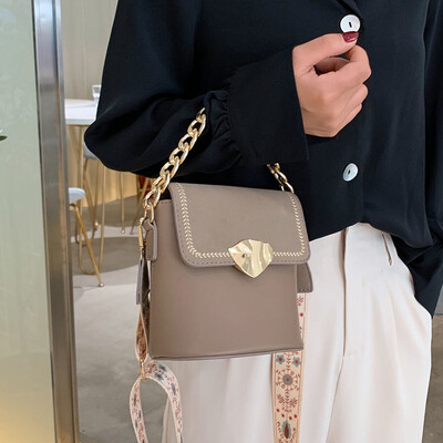 

Female bag 2019 new fashion chain handbag high-grade foreign air bucket Messenger bag wild ins shoulder bag