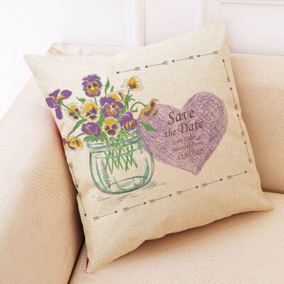 

Siaonvr Home Decor Cushion Cover Happy Sunmer Time Throw Pillowcase Pillow Covers