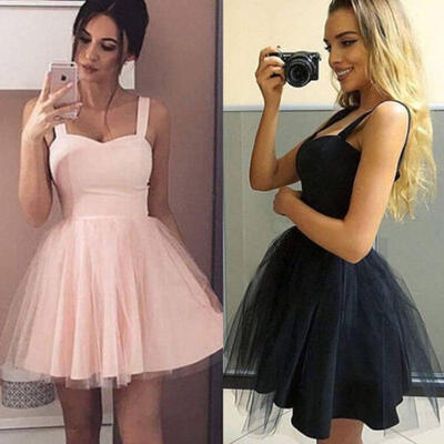 

New Women Summer Casual Sleeveless Evening Party Cocktail Dress Short Mini Dress