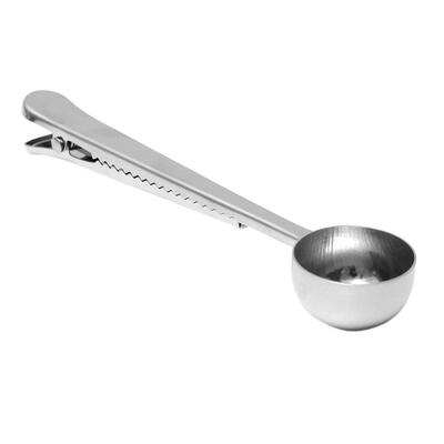 

Coffee Measuring Scoop with Bag Clip Sealing Tea Measure Spoon Kitchen Tool