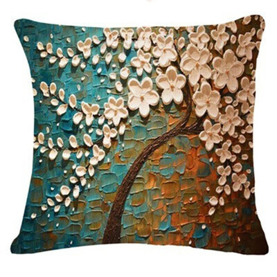 

〖Follure〗Tree Leaves Sofa Bed Home Decoration Festival Pillow Case Cushion Cover