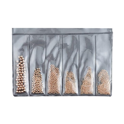 

Toponeto Fashion Nail Art Rhinestones Glitter Steel Bal Tips Mixed 3D Tips DIY Decoration