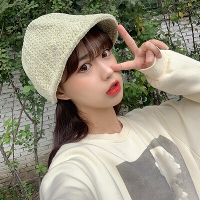 

Hat ladies fallwinter Korean beret Japanese minimalist casual fisherman hat students outdoor fashion basin hat mens tide