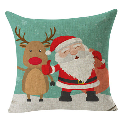 

Tailored Christmas Pillow Cover Linen Pillowcases Decorative Home Decoration 45x45cm
