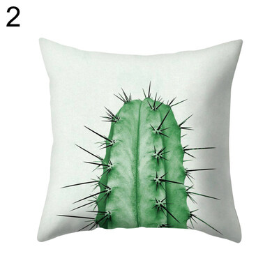 

Summer Fresh Leaves Cactus Flamingo Pillow Case Cushion Cover Sofa Bed Car Decor