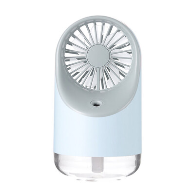 

Gobestart 3 in 1 Humidifier Night Light Fan Mini Headstock USB Desktop Fan Small Gift