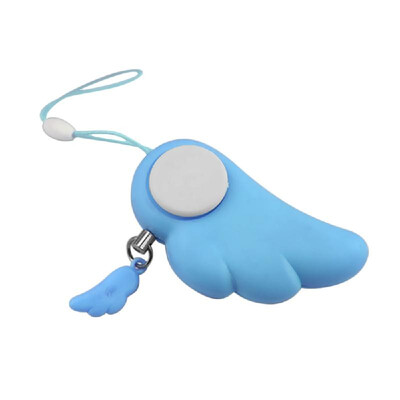 

Anti-wolf Anti-Rape Electronic Alarm Siren Device Women Girl Elder Children Safety Help in Case of Danger Angel Wing Keychain