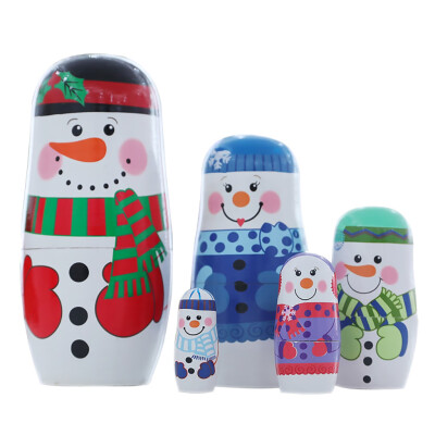 

Siaonvr Christmas Wooden Doll Childrens Gift Matryoshka Doll Decoration Supplies