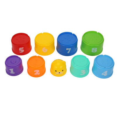 

Colorful Piles Cup Funny Kids Math Toy Count Number Letter Block for Child