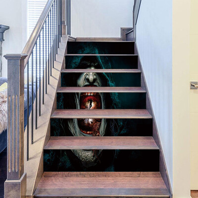 

〖Follure〗Halloween 3D Sticker Crow Tombstone Staircase Sticker Waterproof Wall Sticker